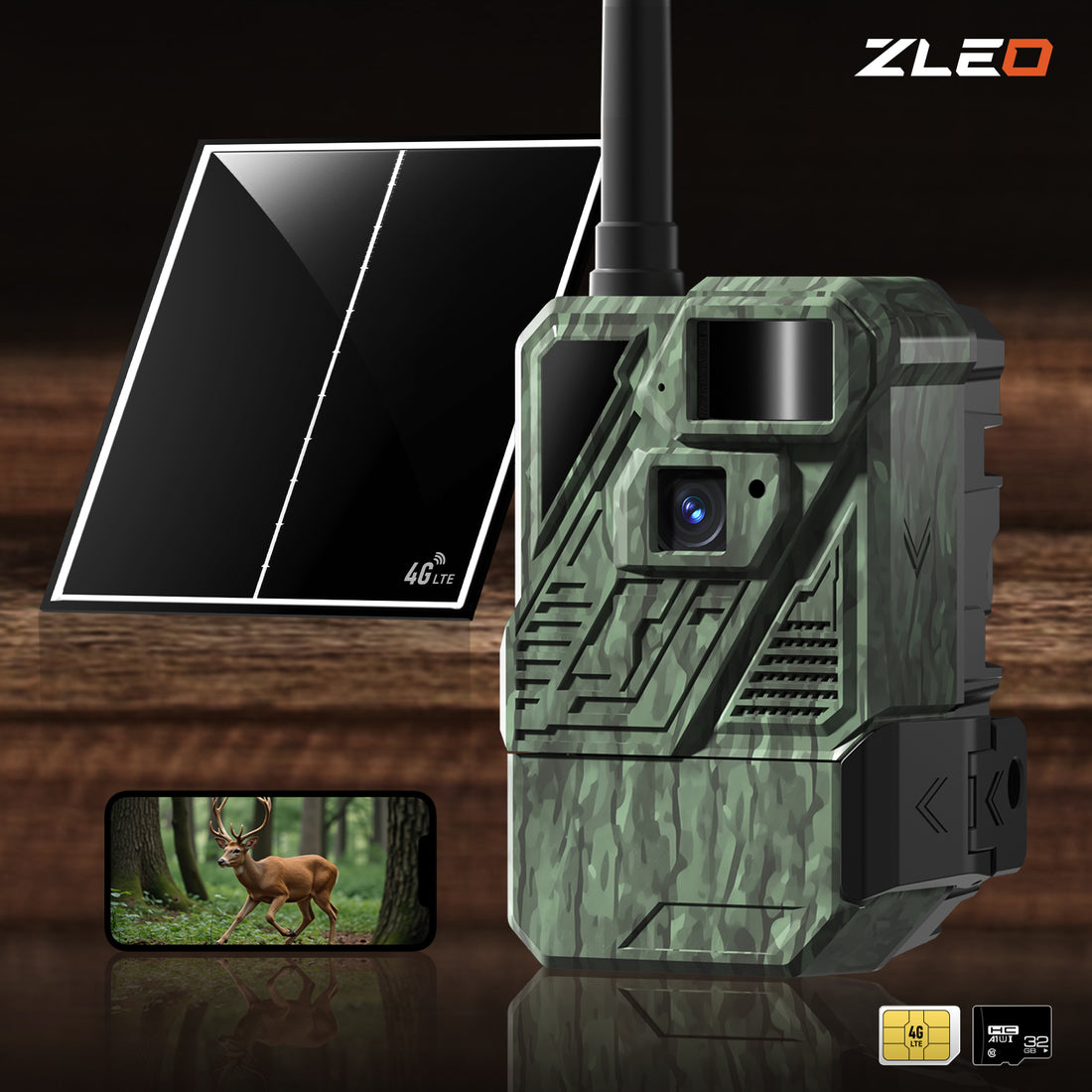 Zleo Cellular Trail Camera - Spring Green - Flexible Data Plan – ZLEO